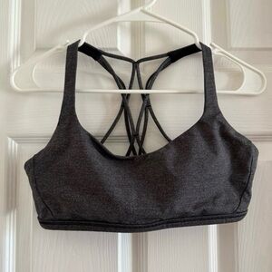 Lululemon Free to be bra heather gray sz 8